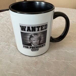Black and White Mug - Trump Wanted for President 2024